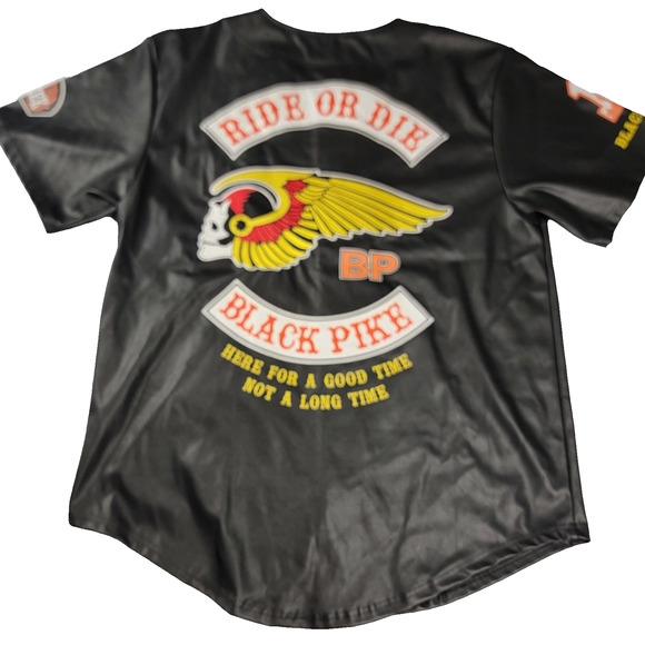 Black Pike Shirt Mens 2XL Black Ride or Die Legend Collection USA Biker (1099) - Picture 2 of 8
